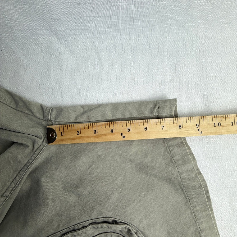 Vintage Tommy Bahama Key Largo Cargo Shorts Mens XL Sage Green Cotton Y2K - Picture 12 of 13